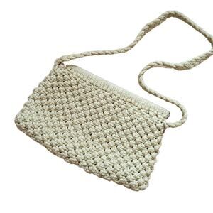 Vintage Woven Macrame Purse